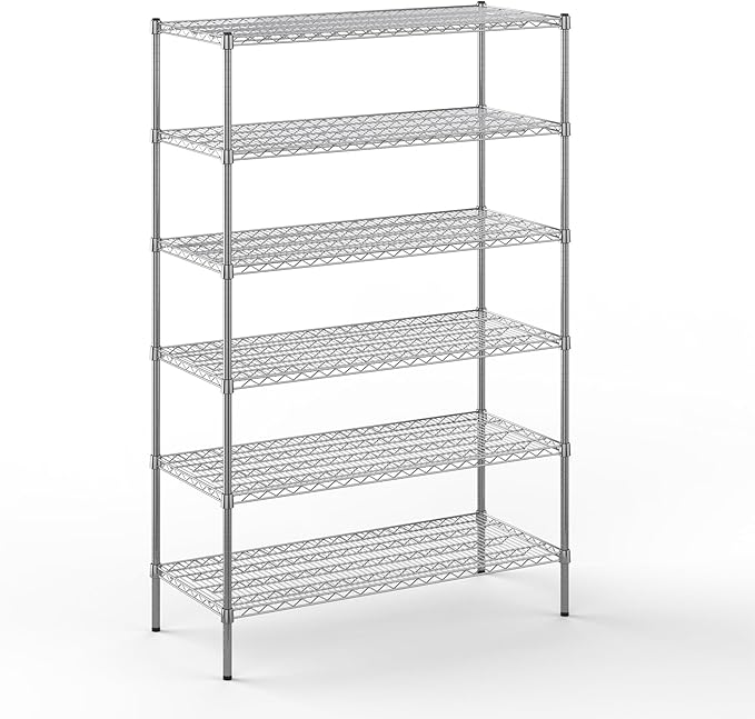 Regal Altair 21" Deep x 48" Wide x 74" Height Wire Shelving Kit | 6-Tier | NSF by Regal+Altair