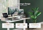 Claiks Standing Desk with Drawers, Adjustable Stand Up Electric Standing Desk - Image 4