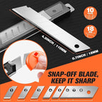 JOYUMY 20 Pack Utility Knife, Box Cutter Retractable, Box Knife - Image 4