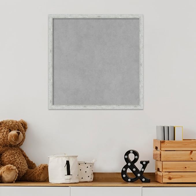 Amanti Art Silver Framed Magnetic Board 17x17 Small Vision Board - Image 5