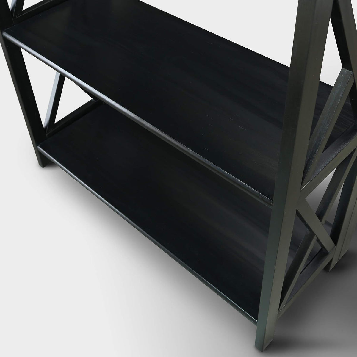 Casual Home Montego 3-Shelf Folding Bookcase, Black (New)