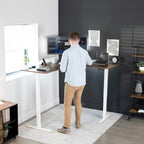 VIVO Electric Corner 63 x 55 inch L-Shaped Standing Desk, Memory Height - Image 2