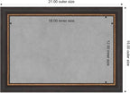 Amanti Art Black Framed Magnetic Board 15x21 Small Vision Board - Image 3