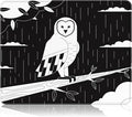 Auhoahsil Mouse Pad, 12 x 10 in Owl Theme Computer Mouse Pad by Auhoahsil