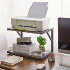 IBUYKE 2-Tier Desktop Printer Stand Holder, Book Shelf Printer Shelf - Image 2