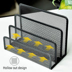 wishacc Desk Mail Organizer Small File Holders Letter Metal Mesh - Image 7