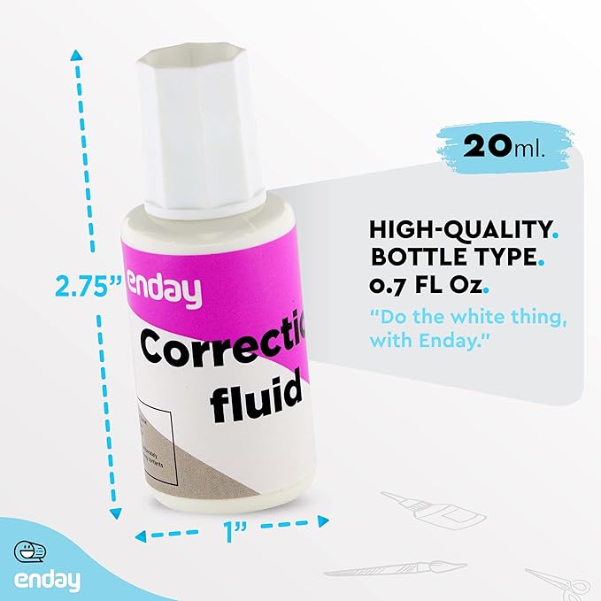 Enday Liquid Correction Fluid Pack of 4, and Home – by Enday - Image 5