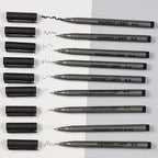 Incraftables Calligraphy Brush Pens – Pack of 9 Assorted Tips – Black Chisel - Image 6