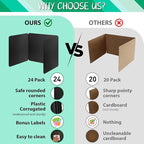 24 Pack Desk Dividers for Students, Waterproof Durable Plastic Testing Dividers - Image 3