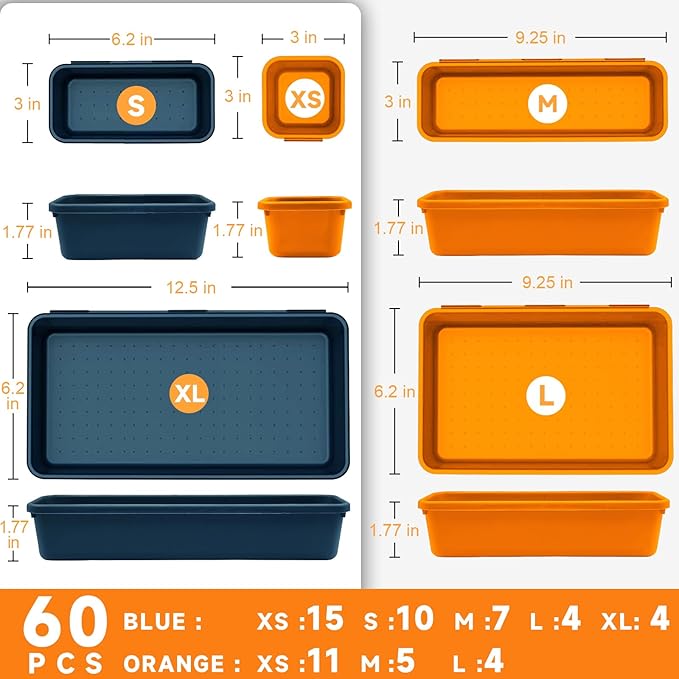 FLYVOLE Tool Box Organizer Tray, Toolbox Desk Drawer Organizer, Tool Box Tray - Image 2