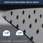 Chair Mat for Carpet, SALLOUS 46" x 60" Office Chair Mat for Carpeted Floors - Image 3