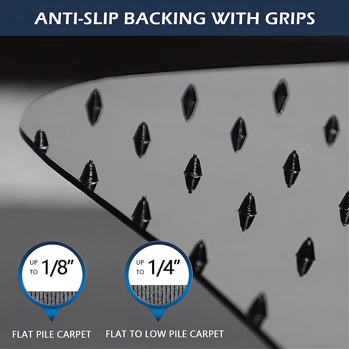SALLOUS Office Chair Mat for Carpet, Non-Slip Floor Mat - Image 2