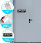 Electrical Room Door Sign for Business，Self-Adhesive Durable Modern Electrical - Image 5