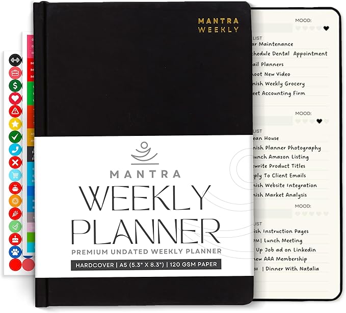 Mantra Planner 2026 Planner, Daily Journal & Gratitude Journal All-In-One by MantraPlanner