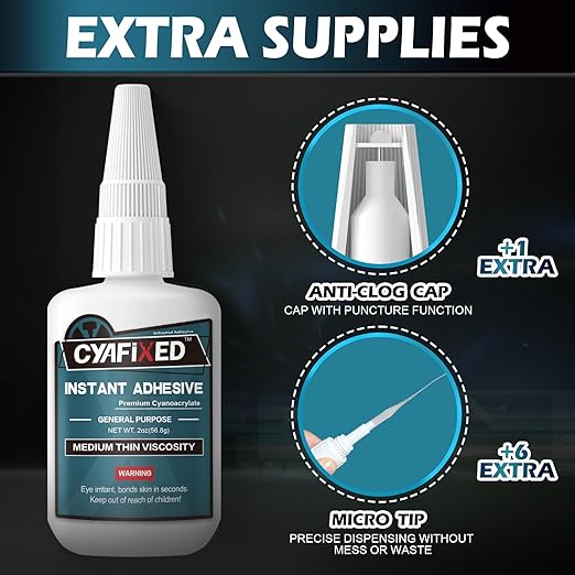 Medium-Thin Super Glue, 56.8 Gram Fast CA Glue - Image 4