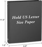 CIXILDTS 1-inch Round Ring Binder, Standard 3 Ring Binder Fit Letter Size Paper - Image 2