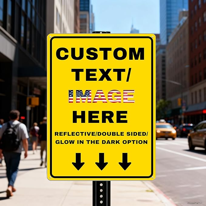Custom Directional Arrow Sign Large, Personalized Metal Address Plaque - Image 2