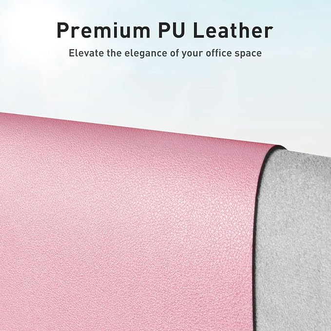 Aothia Leather Desk Pad Protector, Office Desk Mat, Large Mouse Pad, Non-Slip - Image 2