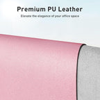 Aothia Leather Desk Pad Protector, Office Desk Mat, Large Mouse Pad, Non-Slip - Image 2