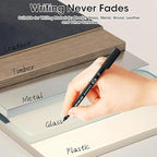 12 Pack Fine Point Black Permanent Marker Pens 0.6mm, Quick-Dry Waterproof Ink - Image 5