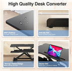 JYLH JOYSEEKER Standing Desk Converter 32 inch, Height Adjustable Sit Stand - Image 5