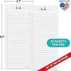 321Done To Do List Notepad 2-Pack, 3.7 x 8.5 - Image 2