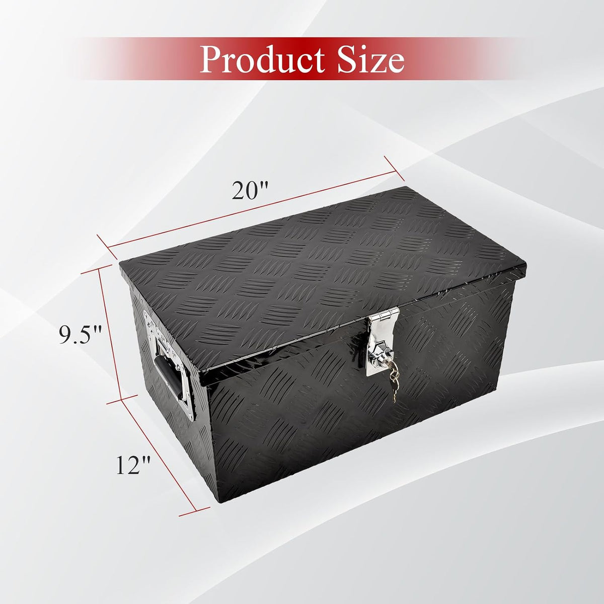 20''inch aluminum truck tool box truck bed (20" shown in use