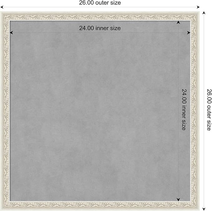 Amanti Art Silver Framed Magnetic Board 26x26 Medium Vision Board - Image 2