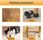 16 PCS Square Chair Leg Floor Protector, Silicone Chair Leg Cover, Furniture - Image 7