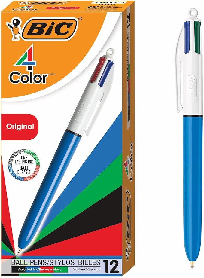 BIC 4-Color Retractable Ballpoint Pens by BIC