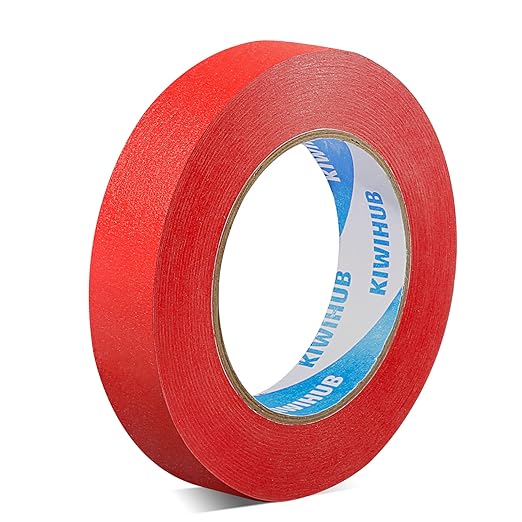KIWIHUB Red Painters Tape, 1 inch x 60 Yards by KIWIHUB