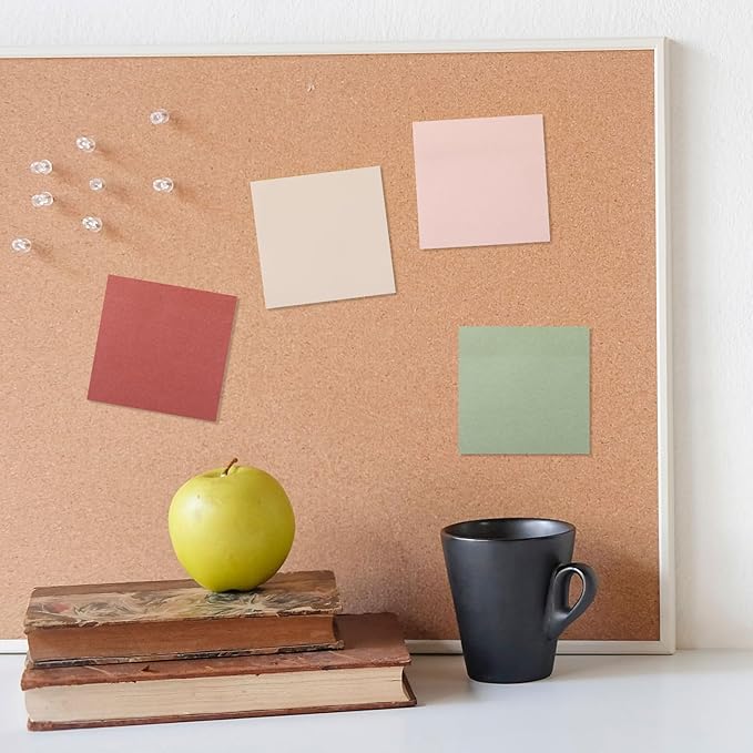 Thenshop 12 Pads Retro Sticky Notes 3''x3'', Self Stick Notes Pads Retro Office - Image 6