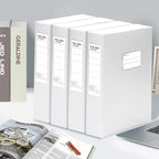 HUA JIE 2 Pack A4 Storage File Boxes Archives Case, 65mm Spine, Box File - Image 8