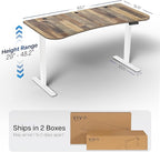 VIVO Electric 63 x 32 in Standing Desk, Memory Height Adjustment, 1B Series - Image 3