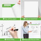 DINGIXOC Sticky Mini Easel Pads 13 x 17 Inches, 3 Pack Anchor Chart Paper - Image 3