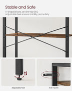 VASAGLE 5-Tier Bookshelf, Bookcase - Image 5