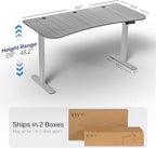 VIVO Electric 63 x 32 in Standing Desk, Memory Height Adjustment, 1B Series - Image 3