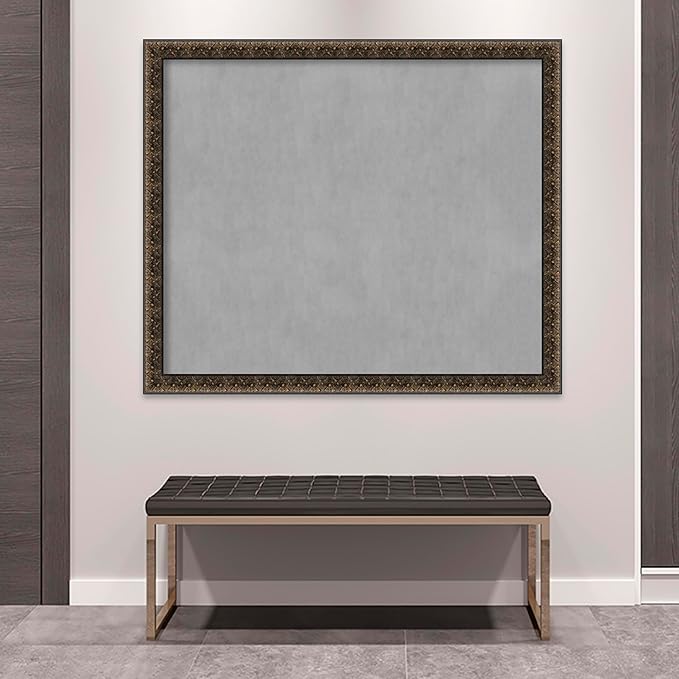 Amanti Art Black Framed Magnetic Board 45x53 Oversize Vision Board - Image 5