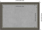 Amanti Art Silver Framed Magnetic Board 19x27 Medium Vision Board - Image 3