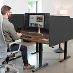 VIVO Clamp-on 24 x 24 inch Privacy Panel, Sound Absorbing Cubicle Desk Divider - Image 9