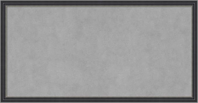 Amanti Art Black Framed Magnetic Board 13x25 Small Vision Board by AmantiArt