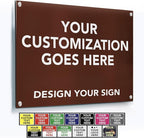 Custom Metal Signs, Personalized Aluminum, Business Safety Signs, Waterproof by SpeedyOrders