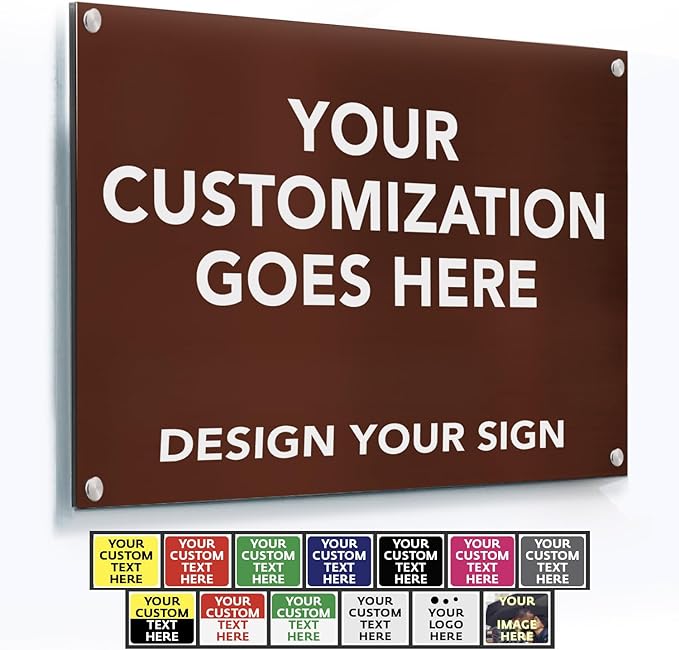 SPEEDYORDERS Custom Outdoor Metal Signs, Personalized Aluminum Signs, by SpeedyOrders