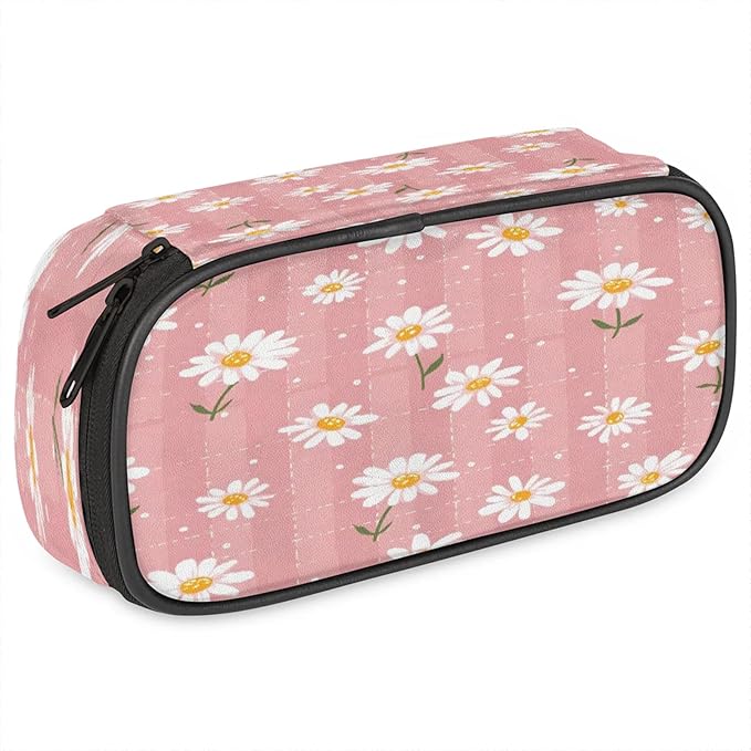 Pardick Flower Daisy Pencil Case，Big Capacity Pencil Pouch Coin Pouch by Pardick