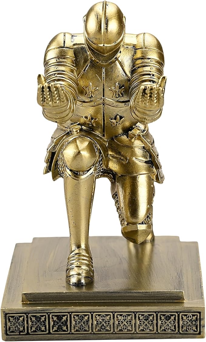 Amoysanli Knight Pen Holder Desk Organizers and Accessories Desk Decor Resin - Image 6