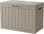 Yardgrace 45 Gallon Outdoor Storage Box Waterproof, Resin Deck Boxes by Unknown