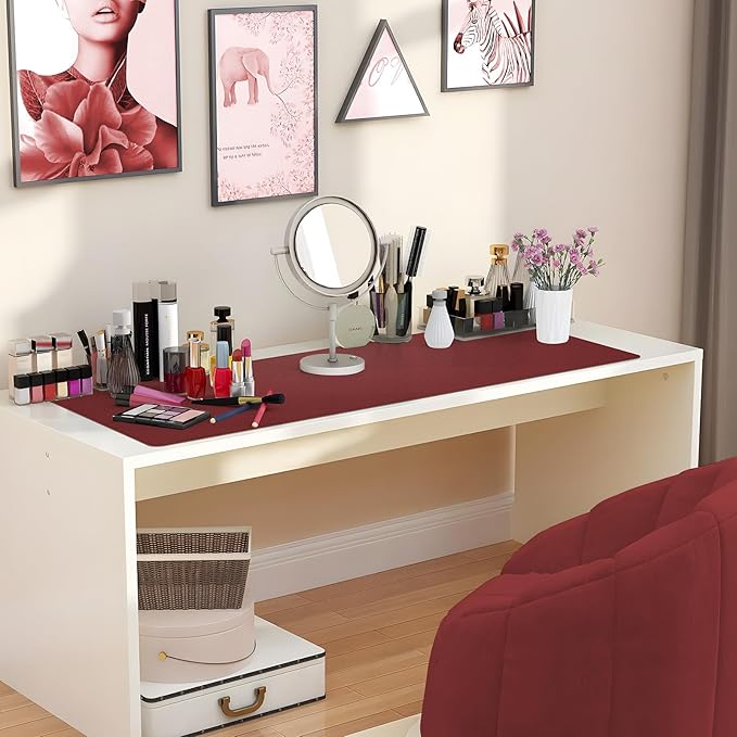 Desk Mat 31.5" x 17" Leather Desk Pad Protector - Image 7