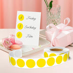 1 Inch Round Color Coding Labels, 1000 Dots Per Roll Yellow Color Coded Dot - Image 5