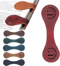 Personalized Magnetic Leather Bookmark, 26 Letters Custom Leather Bookmarks by Artlaza