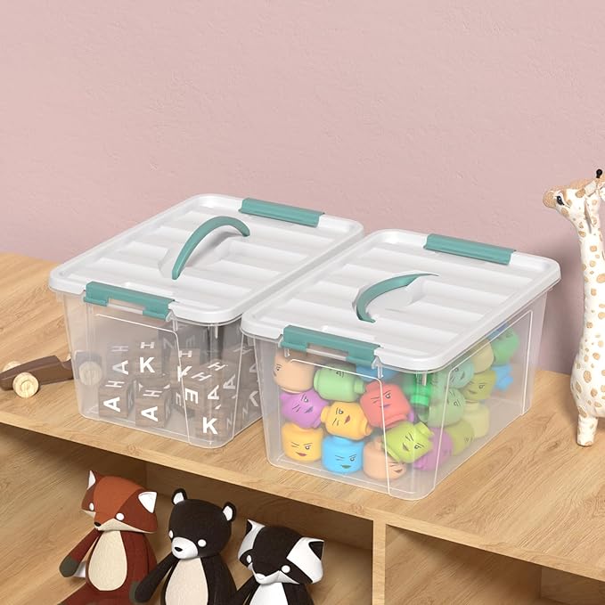 Loiycg 6 Pack Plastic Latching Box - Image 5